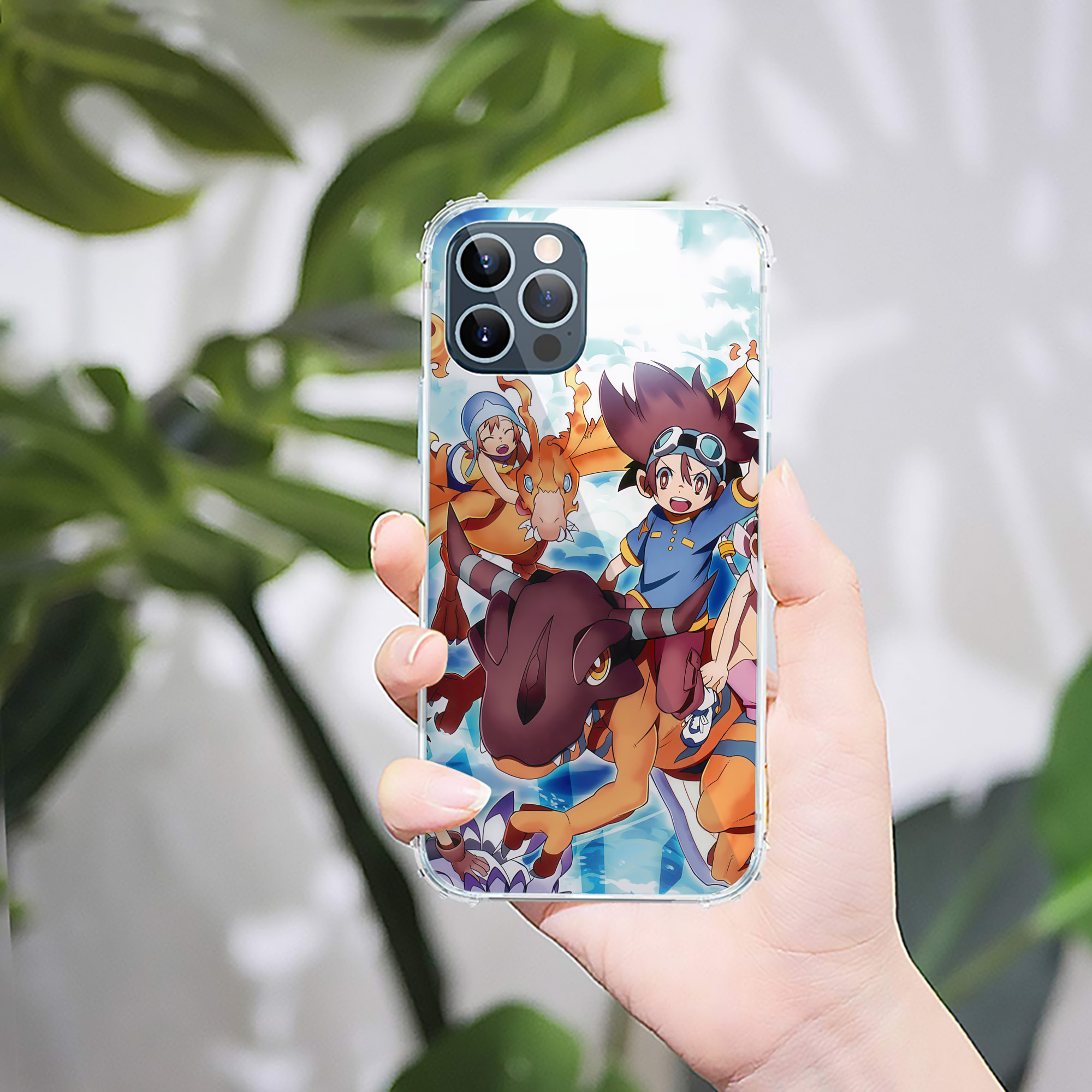 （画像用） Digimon デジタルモンスター/デジモン 【iPhone 12シリーズ対応】透明スマホケース（クリアソフトケース）